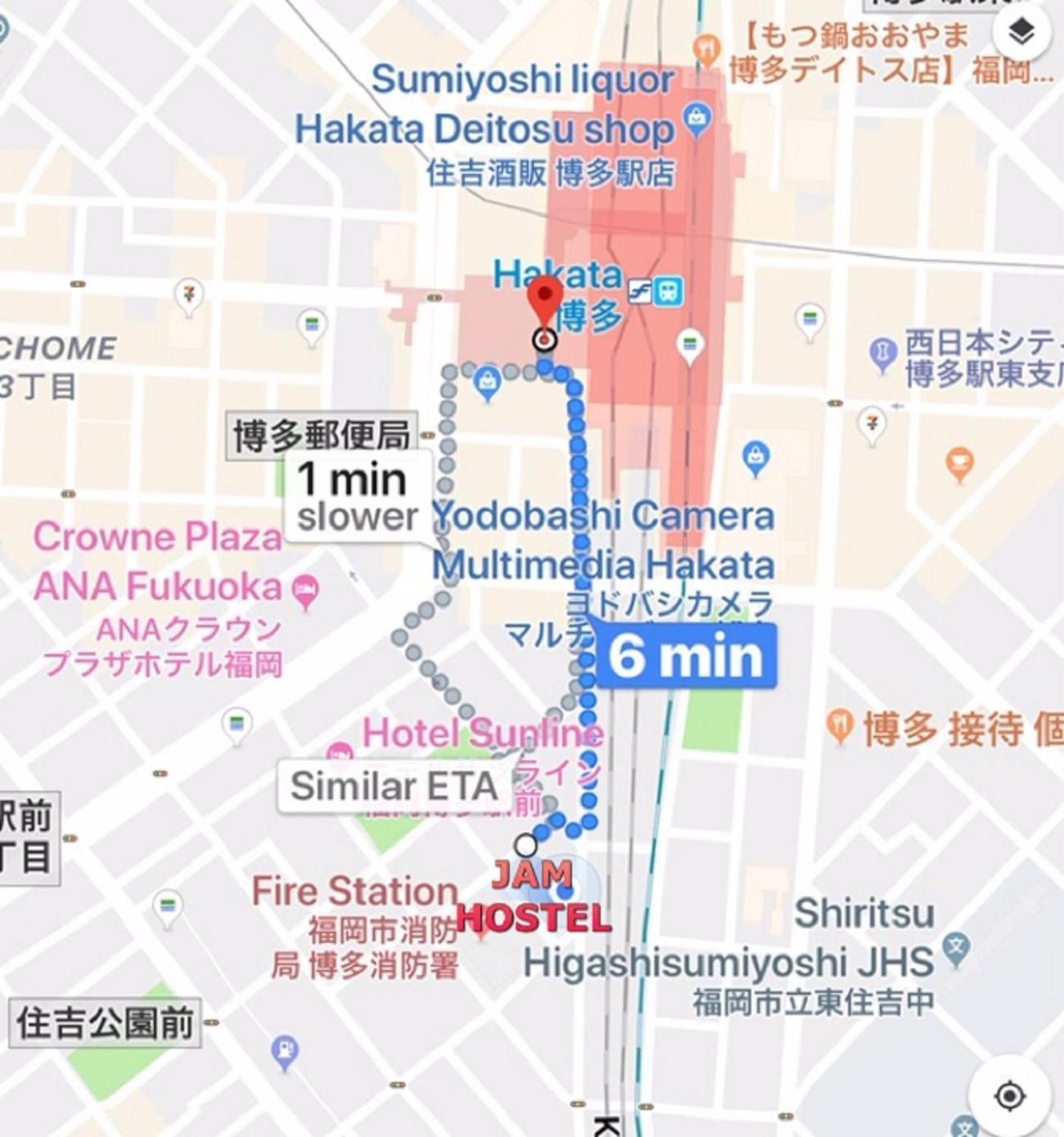 Jam Hostel Hakata Station Front Semi-Private Room With Shared Bathroom - Vacation Stay 61445 Fukuoka  Extérieur photo